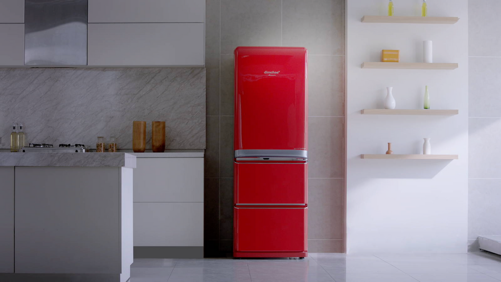 Dimchae Maman 418 Liters Standing Kimchi Refrigerator - Red